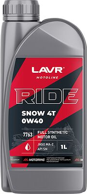 Lavr MOTO RIDE SNOW 4T 0W-40 SN 1л
