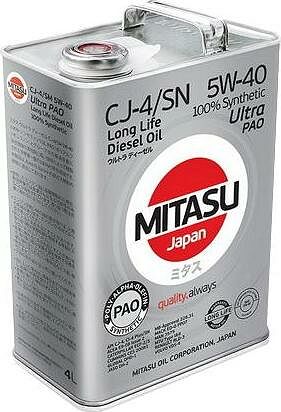 Mitasu MJ-211 Ultra PAO Diesel CJ-4/SN