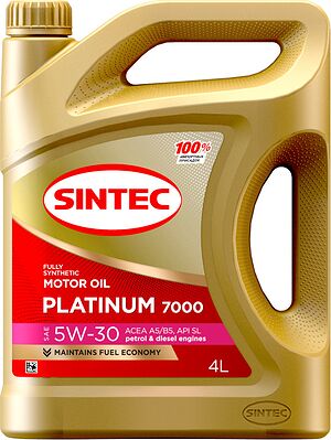 Sintec Platinum 7000 5W-30 A5/B5 SL/CF 4л
