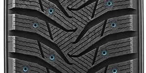 Technologie Spikes für mechanische Haftung auf Eis