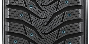 Technologie Spikes für mechanische Haftung auf Eis