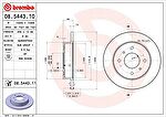 AP 14305 V тормозной диск на NISSAN PRIMERA (P10)