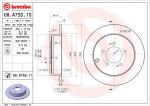 AP 14971 V тормозной диск на MITSUBISHI OUTLANDER II (CW_W)