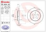 AP 15050 тормозной диск на TOYOTA PRIUS (ZVW3_)