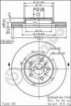 AP 24381 тормозной диск на TOYOTA CAMRY (_V2_)