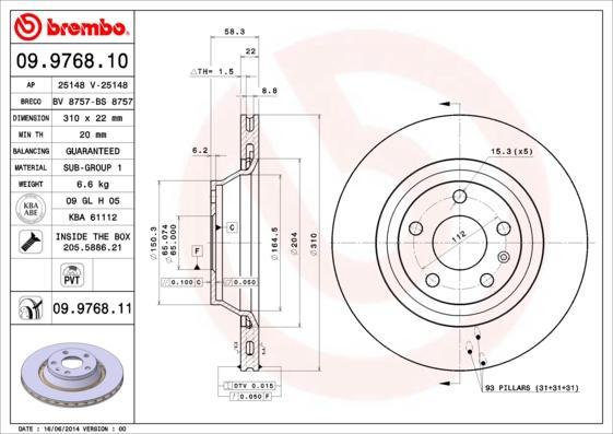 AP 25148 тормозной диск на AUDI TT Roadster (8J9)