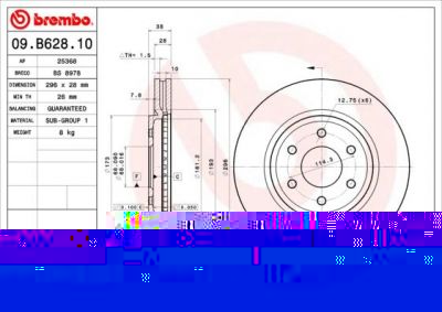 AP 25368 тормозной диск на NISSAN NAVARA (D40)