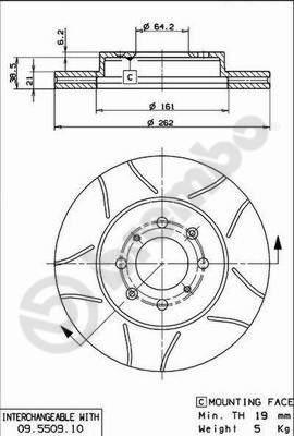 AP X 24335 тормозной диск на HONDA CIVIC VI Fastback (MA, MB)