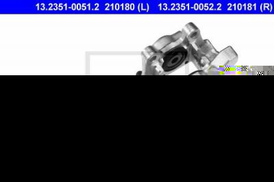 ATE 13.2351-0051.2 тормозной суппорт на OPEL VECTRA B (36_)