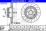 ATE 24-0132-0153-1 Торм.диск пер.[330x32] 5 отв.