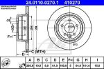 ATE 24.0110-0270.1 тормозной диск на MG MG ZT- T