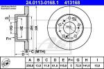 ATE 24.0113-0168.1 тормозной диск на FIAT DUCATO Panorama (280)