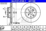 ATE 24.0121-0100.1 тормозной диск на ROVER 800 (XS)