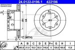 ATE 24.0122-0196.1 Диск торм. зад. MB Sprinter, VW LT