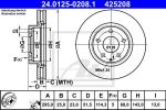 ATE 24.0125-0208.1 тормозной диск на MAZDA CX-3 (DK)