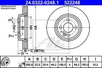 ATE 24.0322-0248.1 тормозной диск на MINI MINI Roadster (R59)