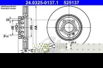 ATE 24.0325-0137.1 Диски торм.AUDI A4,A6/VW PASSAT (312x25) вентилируемые