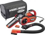 BLACK DECKER PAV1205 Пылесос автомобильный 3 насадки 0,35л 859л/мин 120Вт кабель 5м 12В сумка