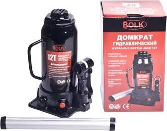 BOLK BK51008 Домкрат гидравлический бутылочный 12т 230-465мм