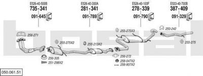 Bosal 050.061.51 система выпуска ог на MAZDA 323 III (BF)