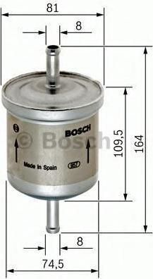 BOSCH Фильтр топливный AUDI/FORD/NISSAN/VW (1J0201511A, 0 450 905 264) BOSCH Фильтр топливный AUDI/FORD/NISSAN/VW (1J0201511A, 0 450 905 264)