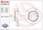 BREMBO Диск тормозной Honda CR-V II (RD_) 2.0 (08.8868.20)