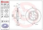 BREMBO Диск тормозной CITROEN BERLINGO/PEUGEOT PARTNER 96- передний (561364J, 09.4987.24)