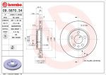 Brembo 09.5870.34 тормозной диск на PEUGEOT EXPERT фургон (222)