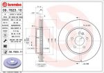 BREMBO Диск тормозной пер вент ML230- (заменен на 09.7823.11) (562099, 09.7823.10)