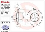 BREMBO Торм.диск пер.вент.[255x22] 4 отв.[min2] (09.A707.10)