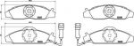 Brembo P 15 003 комплект тормозных колодок, дисковый тормоз на DAEWOO KORANDO Cabrio (KJ)