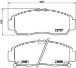 BREMBO Колодки передние HONDA CIVIC 4D 06- (45022S6EE50, P28034)