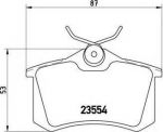BREMBO Колодки задние 15.0mm VAG / Renault / Peugeot (161698451D, P85017)