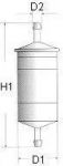 Champion L224/606 топливный фильтр на HYUNDAI SANTA FE II (CM)