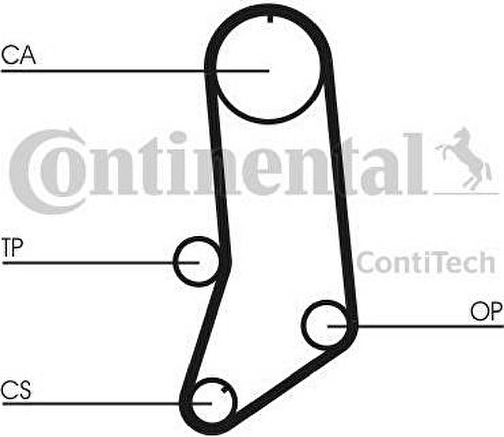 Contitech CT594 ремень грм на FIAT UNO (146A/E)