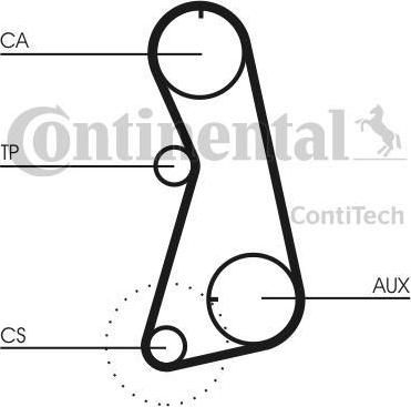 CONTITECH Ремкомплект ГРМ Audi A4, VW Passat 1.6 95-00 (CT848K3)
