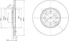 Delphi BG2508 тормозной диск на JAGUAR XJ купе