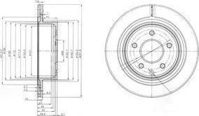 Delphi BG3765C тормозной диск на NISSAN X-TRAIL (T31)