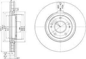 Delphi BG3988 тормозной диск на MITSUBISHI LANCER VI (CJ-CP_)