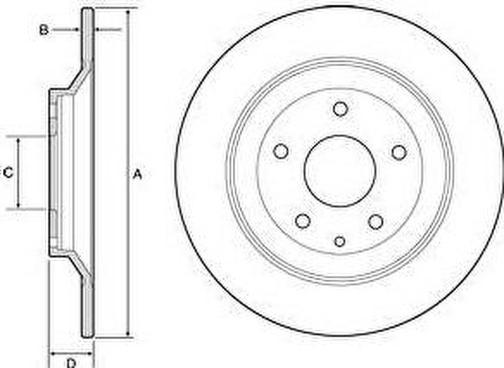 Delphi BG4567C тормозной диск на MAZDA CX-5 (KE, GH)