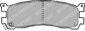 Delphi LP1189 Колодки тормозные MAZDA 626 87-97/929 87-91/XEDOS 9/MPV 95-99 задние