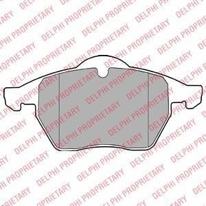 DELPHI Колодки тормозные AUDI A3, A4, TT / SEAT Leon / VW Passat (LP1407)