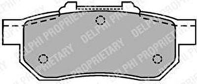 DELPHI Колодки зад. HONDA CIVIC 91-05 (LP1456)