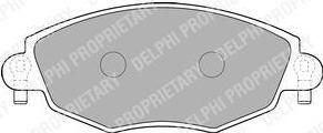 DELPHI Колодки передние FORD Mondeo III 00-07 (LP1533)