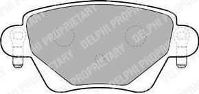 DELPHI Колодки тормозные FORD Mondeo / JAGUAR X Type / RENAULT Kangoo, Kangoo Express (LP1682)