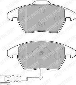 DELPHI Колодки передние AD VW SEAT SKODA PA 03->06 (LP1837) DELPHI Колодки передние AD VW SEAT SKODA PA 03->06 (LP1837)