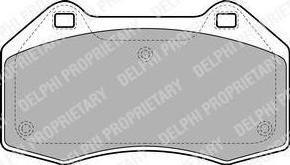 Delphi LP1940 Колодки тормозные RENAULT MEGANE II/SCENIC II 04- передние