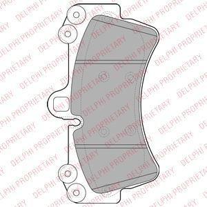 DELPHI Колодки передние PORSCHE Cayenne/VW Touareg 190x106.4 (LP1997)