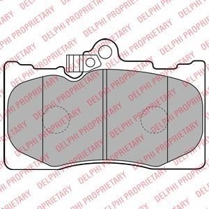 DELPHI Тормозные колодки дисковые LP2122 (LP2122)