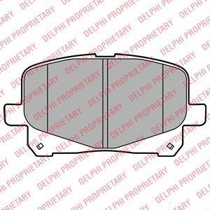 DELPHI Тормозные колодки дисковые LP2129 (LP2129)
